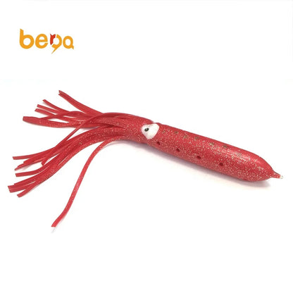 Factory Direct Sale of 24cm-30cm Bulb Squid Octopus Soft Plastic Jigging Lures Saltwater Fishing Tackle for River Fishing