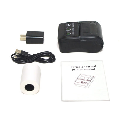 Portable 2 Inch Mini Thermal Printer  Wireless Label Maker for Android IOS Windows