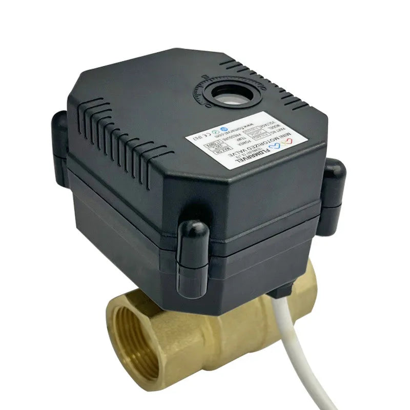 DC Motor Electric Actuator Operated Normally Open Closed Dn15 1/2" Dn20  3/4 Inch 12v Stainless Steel 304 Brass Pvc Ball Valve