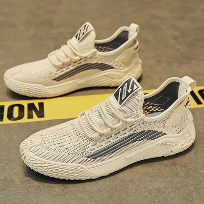 YF Men's New Breathable Shoes Men's Korean Version Versatile Thick Sole Small White Shoes Sports and Casual Board Shoes