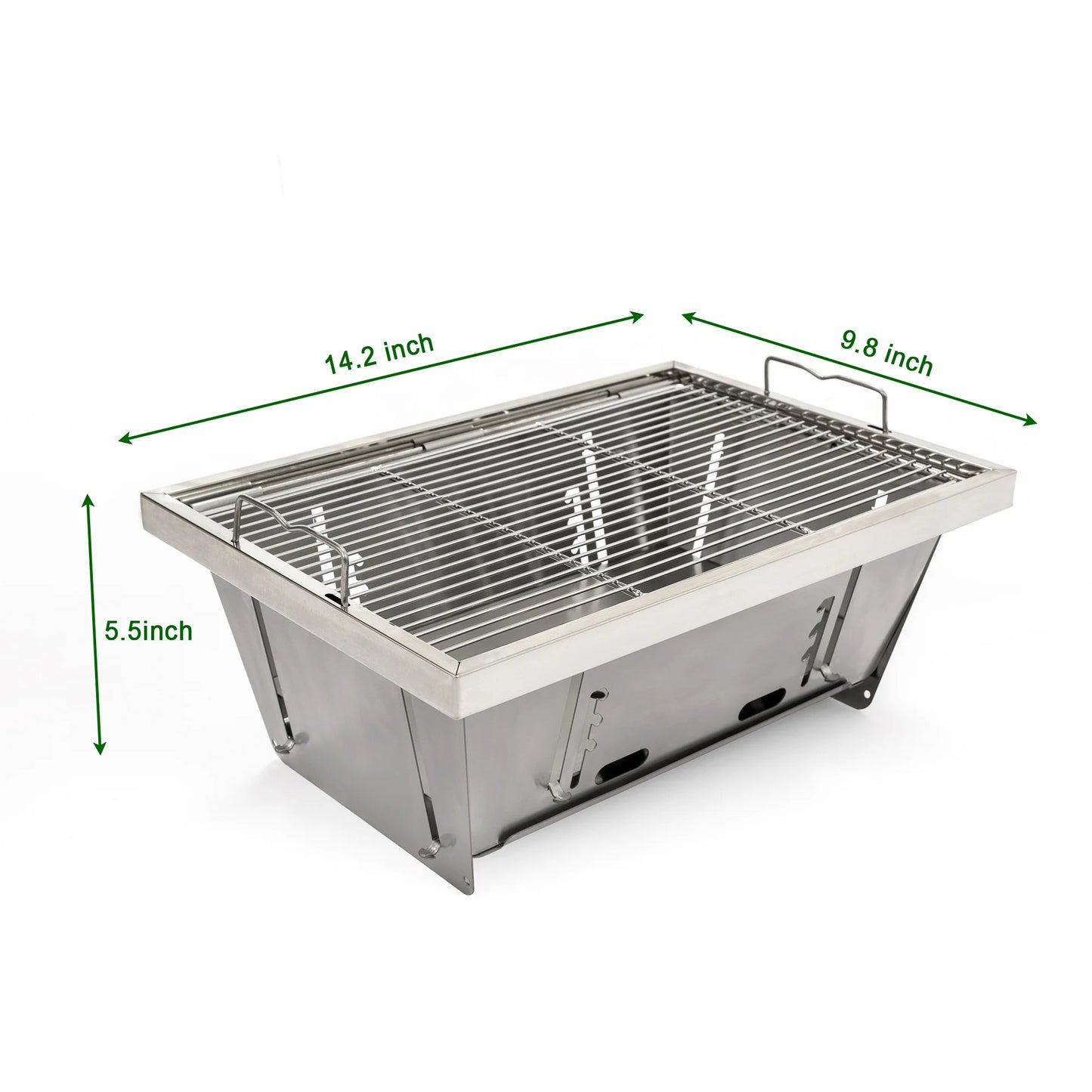 Bbq Outdoor Modern Square Wood Fire Pit Patio Garden Eco-Friendly Party