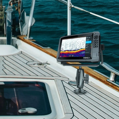 Drill-Down Marine Electronic Rectangular Fish Finder Mount for Marine Boat GPS Navigation Humminbird Helix 7