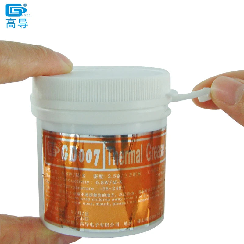 CN150 Net Weight 150 Grams Can Packaging Gray GD007 Thermal Conductive Grease Paste Plaster Heat Sink Compounds for CPU LED GPU