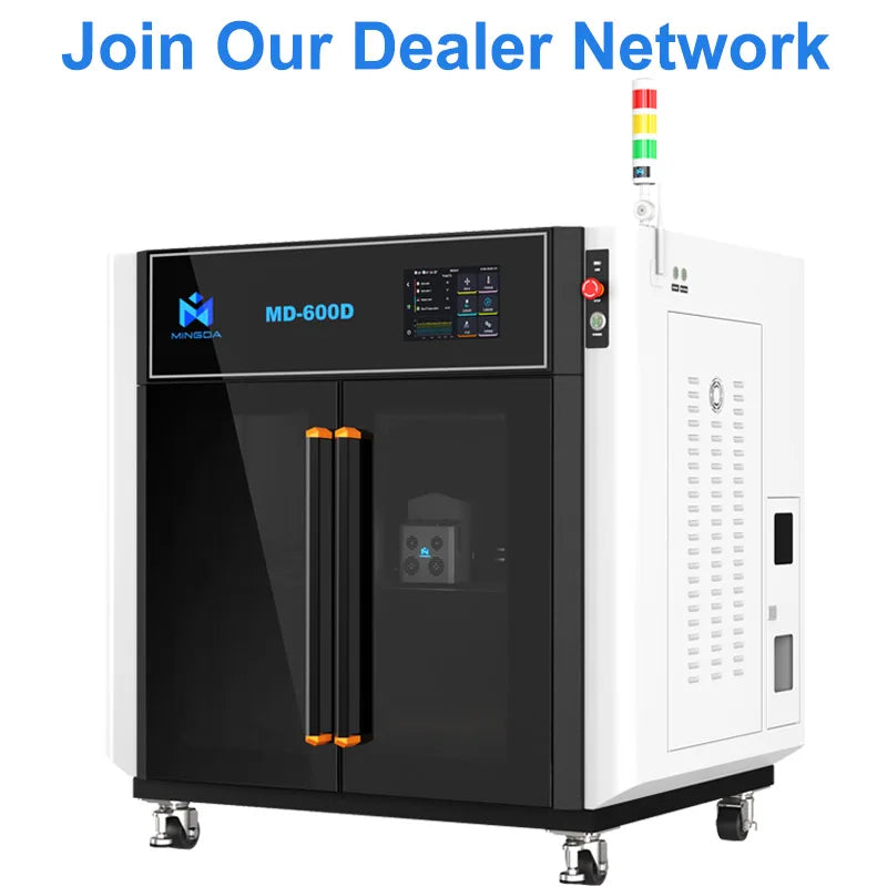 Mingda MD600D Professional Large High Temperature 3d Printers 600mm Industrial Plastic 3d Printer for Car Bumper