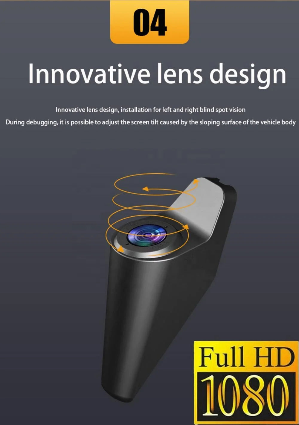 IPoster 12in 4ch Touch Screen Blind Spot AI BSD Detection Dash Camera 4K 360 View FHD Car DVR System Loop Recording Split Screen