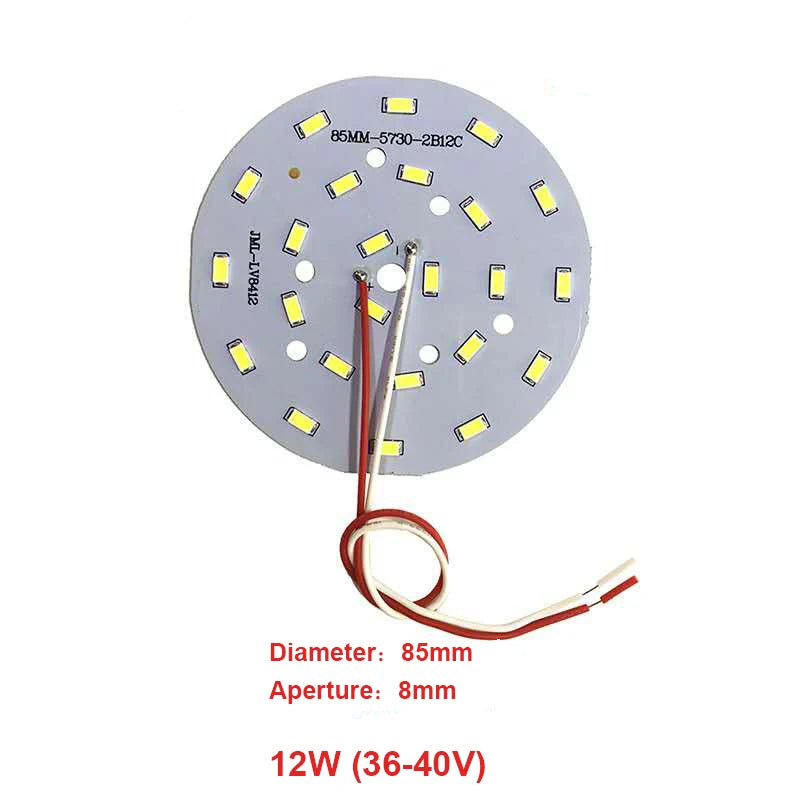 High Brightness LED 5730SMD Lamp Bead Light Board Bulb Round Transformation Light Source 3-18W 32-100MM Tile Wick Modified bulb