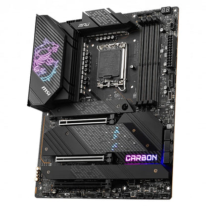 Used MSI MPG Z690 CARBON WIFI Motherboard Supports DDR5 Memory up to 6666+(OC) MHz and 12th Gen Intel Core/ Pentium Celeron CPU