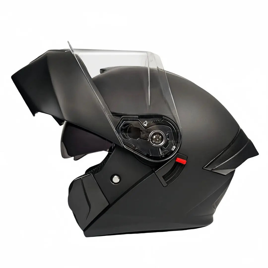New ABS Modular Full Face Dual Visor Moto Helmet LED Tail Lights Dirt Bike Racing Casco for Men Women Motorcycles Helmets