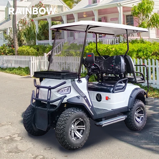 New Electric Golf Cart 2+2 Four-Seater Golf Cart Beach Buggy Tires