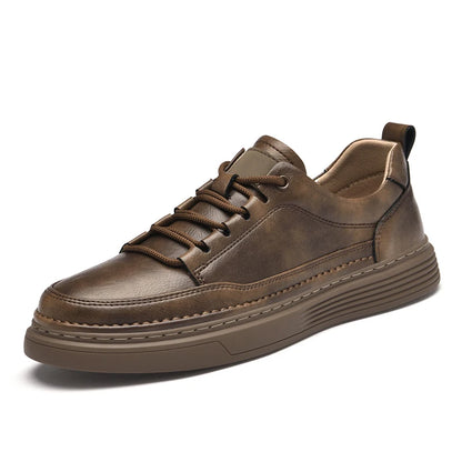 New Wholesale Classic Men Shoes Winter Real Leather Fashion Black Women's Sneaker 36-47 Top Cow Layers Make Your logo Brand Shoe
