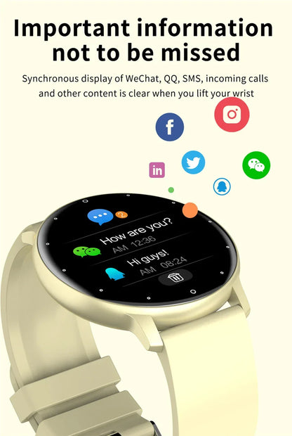 LIGE 2024 Smart Watch Men 1.28" Full Touch Bracelet Fitness Tracker Sports Watches Bluetooth Call Smart Clock Women Smartwatch
