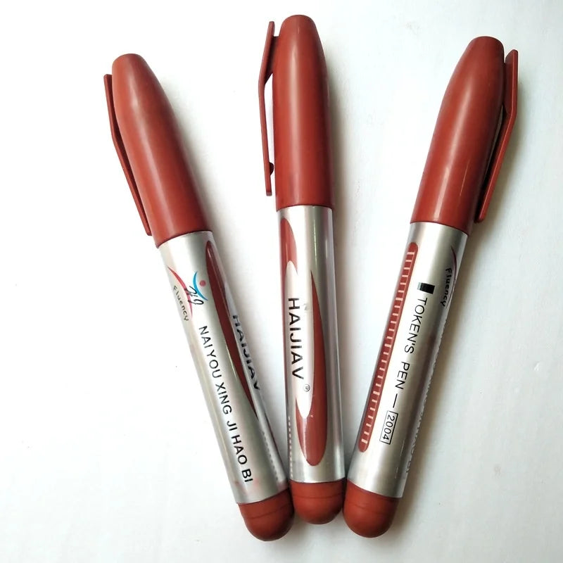 Wholesale 6mm Writing Width Waterproof Permanent Logistics Marker Pen Alcohol and Oil-Based for Paper Large Volume