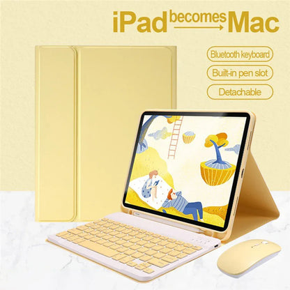 Spanish Keyboard Case For iPad Air Pro 11 13 2024,iPad 10.2 7/8/9th 10th 2022 Gen Air 3 4 5 10.9 Pro 12.9 Funda Cover For iPad