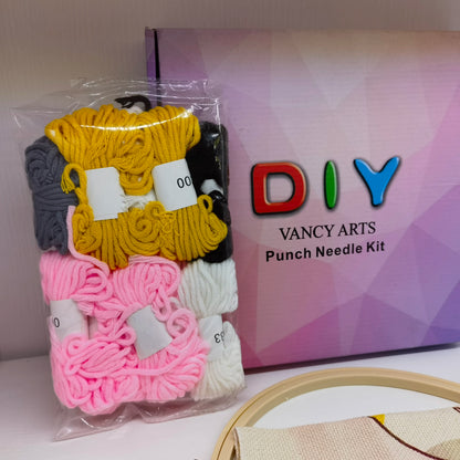 VANCY ARTS Printed Cross Stitch Patterns for Beginners Printed Embroidery Design Patterns DIY Needlepoint Kit