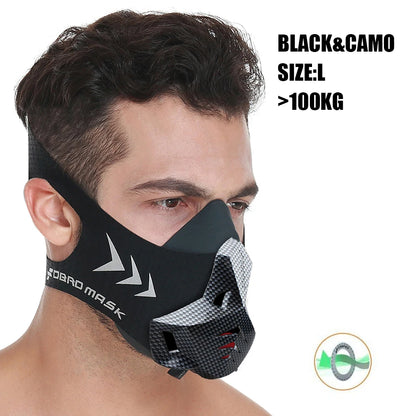 FDBRO MMA Cardio Workout 3.0 Running Resistance Elevation Endurance Mask for Fitness High Altitude Training Sports Mask
