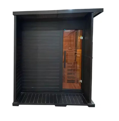 US STOCK Best-selling Outdoor Sauna Canadian Cedar Wood Dry Steam Room Traditional Finland Sauna 4-6 Person
