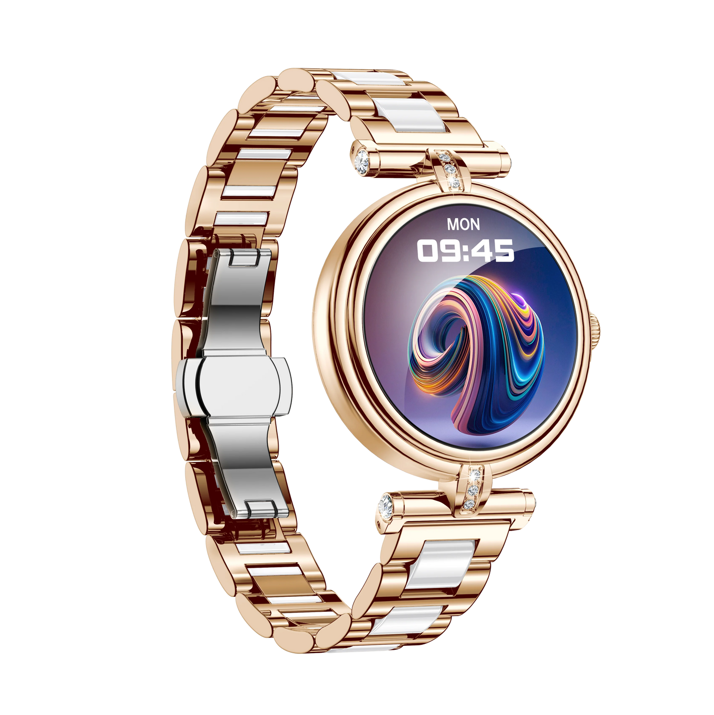 AK62 Smart Outdoor Sports Watch 3ATM Long-Life LED Stopwatch Timer AMOLED Display Leather Touch BT Compatible Android iPhone