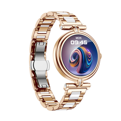 AK62 Smart Outdoor Sports Watch 3ATM Long-Life LED Stopwatch Timer AMOLED Display Leather Touch BT Compatible Android iPhone