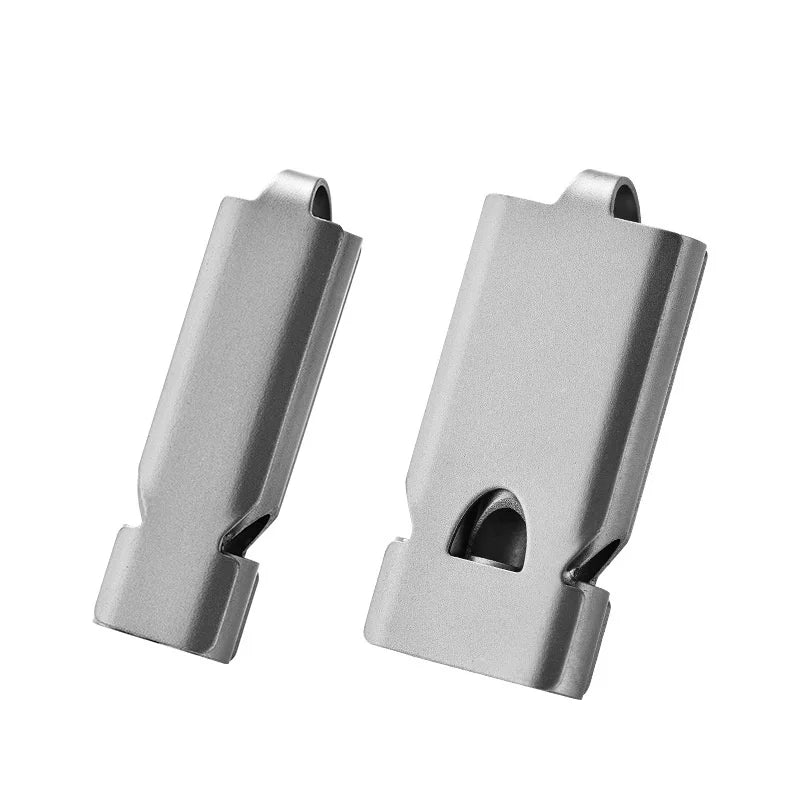 Factory Stock Titanium Alloy Three-Tube Double for Acme Whistle for EDC Tools Portable Outdoor Camping & Survival