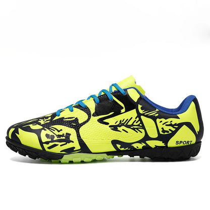 Men Anti Slip Soccer Spikes Shoes Wholesale High Top Youth Football CLeats Boots Artificial Turf Soccer Shoe