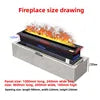 1 Home 3D Atomized Fireplace European Decoration Embedded Electronic Fireplace Simulation Flame Internet Celebrity TV Cabinet
