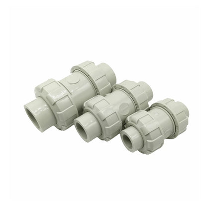High Quality 1/2inch to 2inch Pph Ball Check Valve Industrial Grade DN15 to DN50 double union socket Pph Check Valves
