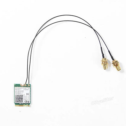 NEW Dual band 5dbi Wireless WiFi Antenna RP-SMA + MHF4 Pigtail Cable for NGFF M.2 Card AX210 AX200 9260 3G/4G Module