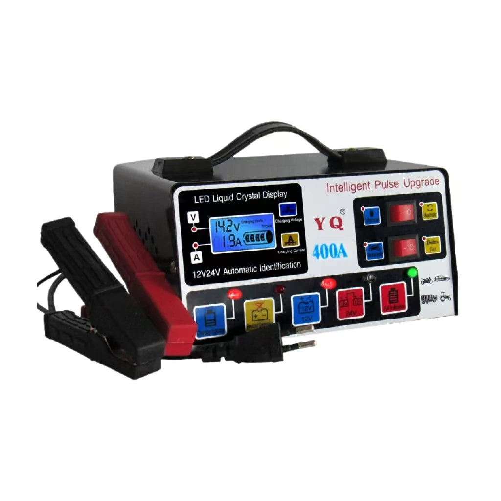 Adjustable Manual Car Battery Charger 12V 12A 24V 8A Universal Pulse Repair Trickle Lead Acid Battery Charger