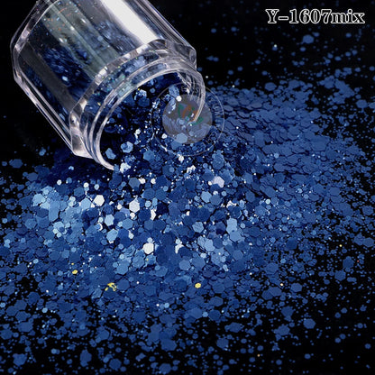Factory Matt Macaron Colors Nail Sequins Solvent Resistant Non-Toxic Chunky Glitter Bulk Tumbler Snow Globe Epoxy Resin Festival