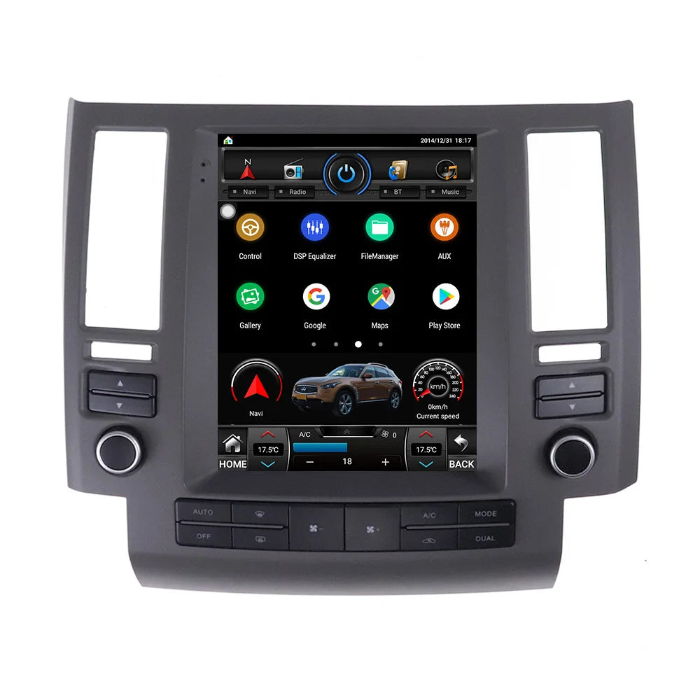 Android 11 for Infiniti FX35 FX45 2003 2004 2005 2006 Vertical Screen Car Radio Recorder Multimedia Stereo Player GPS Navigation