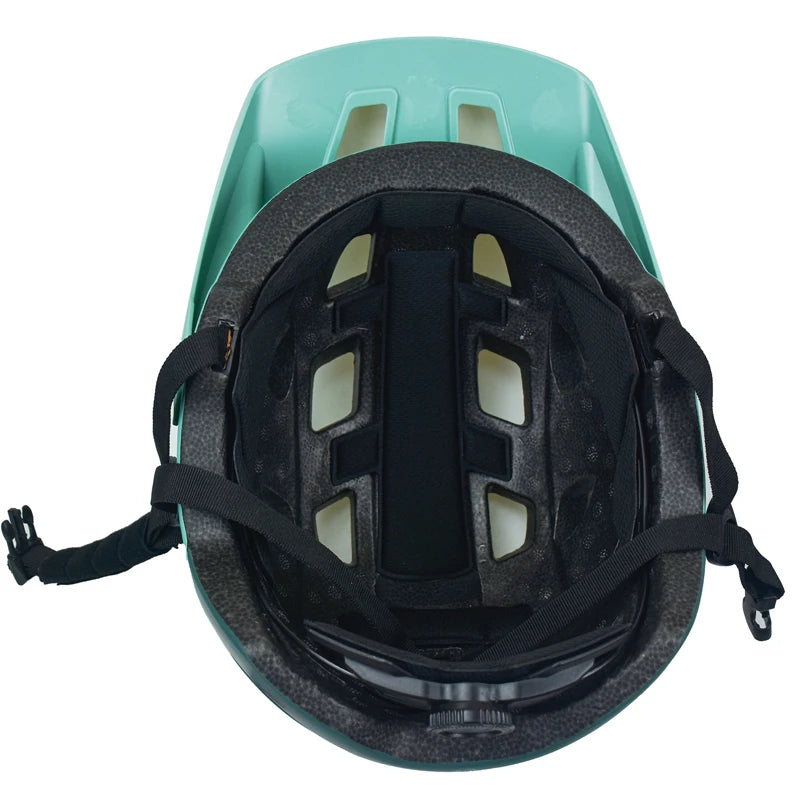2025 NEW LA Bike Helmet with Visor Moutain Bike Helmet with Rear Light Rechargeable Intergrally-mold PC Shell Led Lights Helmet