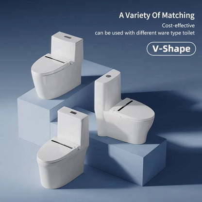 U Shape Ultra Slim Smart Toilet Seat Premium Version Auto Washing Cover Lid Intelligent Heated Toilet Seat With Remote