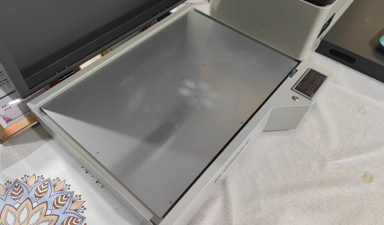 Automatic A3 Size DTF Printer Powder Drying Oven and Scroll to Roll up Film Multi-Function