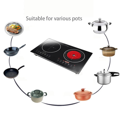 Induction Infrared Stove 4400W Professional Smart Kitchen Electronic Cooker Stove