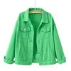 TTT-9539-T-Chaqueta Mujer Veste Femme New colorful plus-size Women Plus Size Jean Jacket Ladies Denim Coats Women Jackets