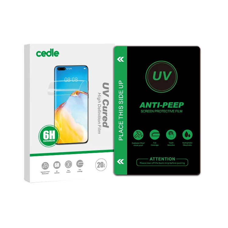 Hydrogel UV 3D Mobile Phone Screen Protector Film for Cutting Machine 18cm*12cm Ultra-Thin Waterproof Anti-Spy Privacy Film