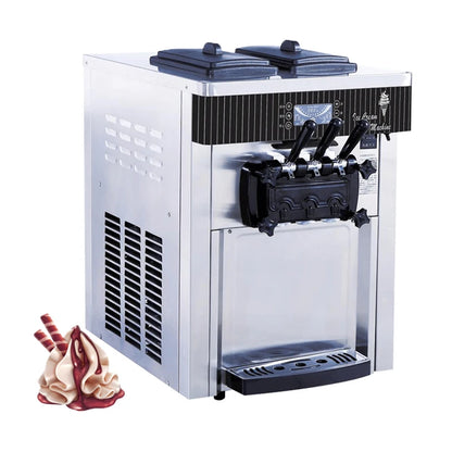 Diy Commercial Tabletop Ice Cream Maker Machine for Home Soft Serve Countertop Hot Selling Small 3 Flavors Kids Yogurt Maker