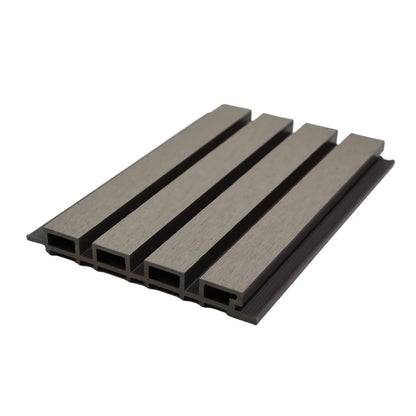 Great Outdoor Waterproof Fluted WPC Wall Panel External Plastic Composite Garden Cladding for Hotels and Villas