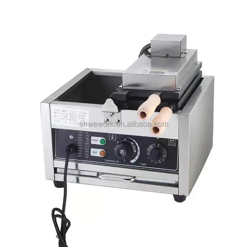 WeWork Commercial Taiyaki Machine Fish Electric Taiyaki Waffle Machine with 3pcs Closed Mouth Fish Shape Taiyaki Waffle Maker