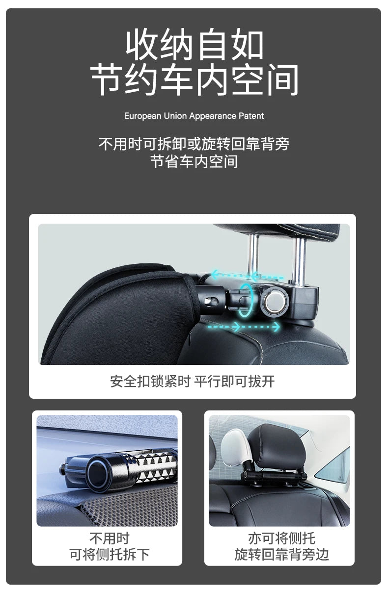 Adjustable Car Seat Headrest Pillow for Travel Sleeping, Ship From Poland, Ready to Ship, Fast Delivery to Europe