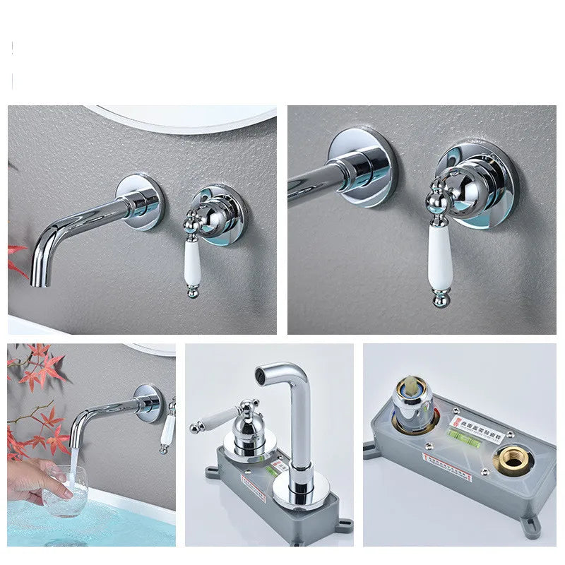 Wholesale Single Hole Brass Basin Faucet Single-Handle Water Mixer Deck Mounted Bathroom Bedroom Gym Hall Ceramic Valve Core