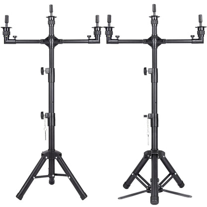 US Local Fast Delivery Cosmetology Training Head Tripod Black Mannequin Tripod Wig Stand Tripod for Wig Making with Foot Pedal