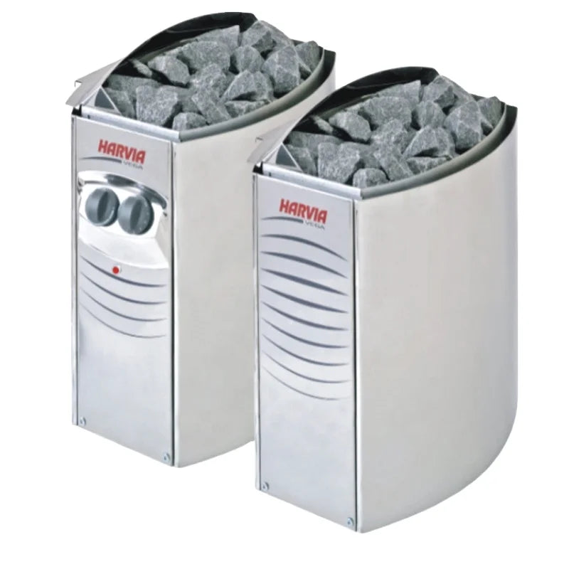 Harvia Stainless Steel Solid Spruce Wood Dry Steam Furnace Modern Design Household and Commercial Sauna Room Heating Equipment