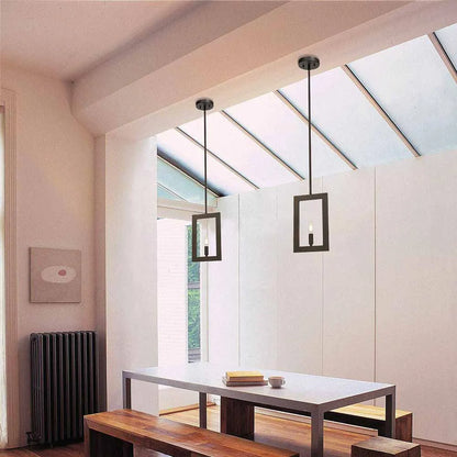 2025 Farmhouse Dimmer Decor Indoor Single Retro Pendant Light Black Iron Hanging Pendant Lights for Kitchen Dining Restaurant