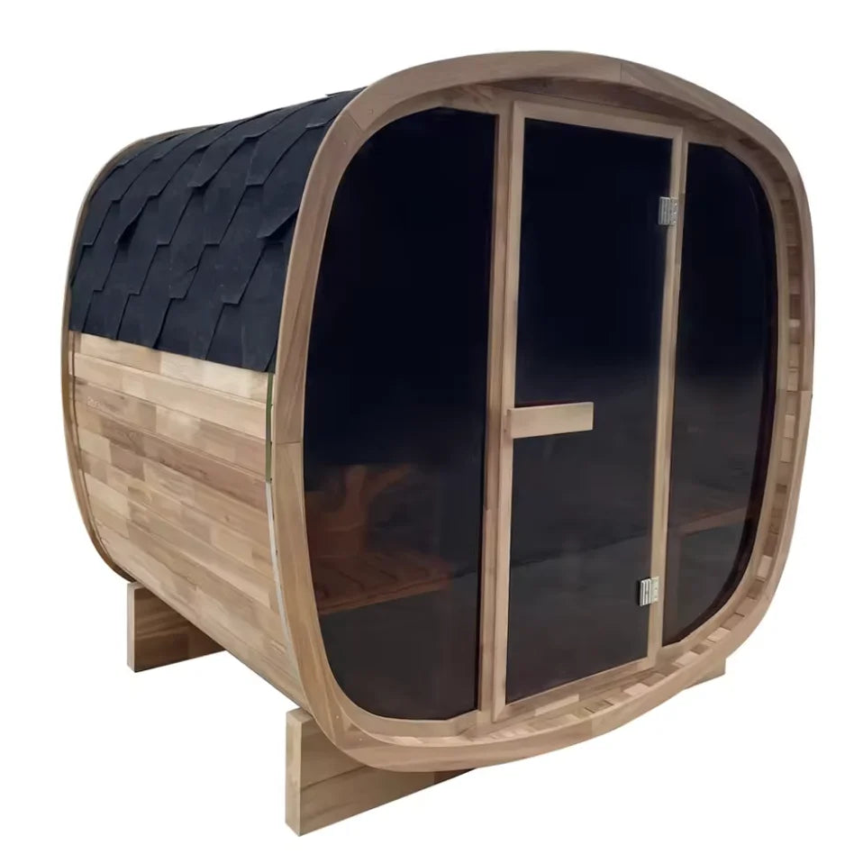Value-for-Money Premium-Craft Family Small Outdoor Cube Sauna Red Cedar Wood Traditional Sauna for Organic Wellness