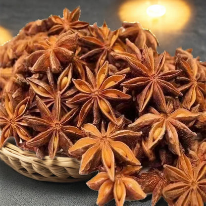 Aromatic star anise seasoning for culinary use High-quality brown star anise spiceHigh Quality Green-brown Autumn Dried AD Raw