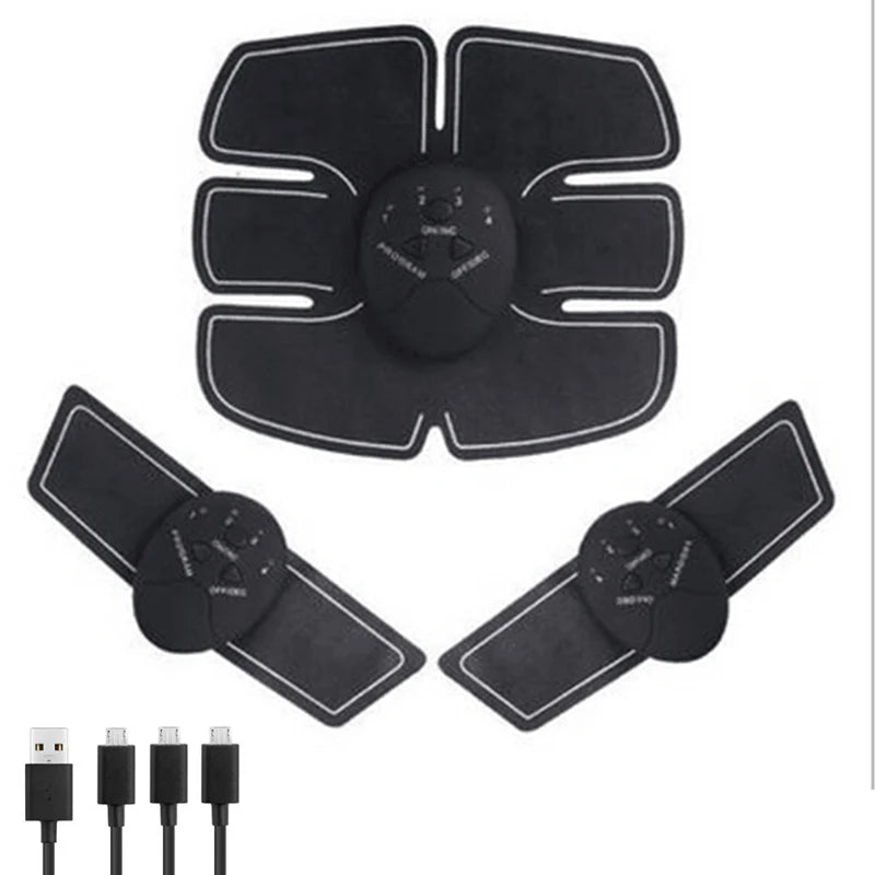 Hot Sell Rechargeable ABS ab TENS Unit Electro Pulse Belly Muscle Stimulator Trainer for People Workout Fitness