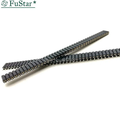 5pcs 1*40 Single Row Female Socket Plug Round Hole 1x40 7mm high. Pin 2.54 mm Board To Board Connector