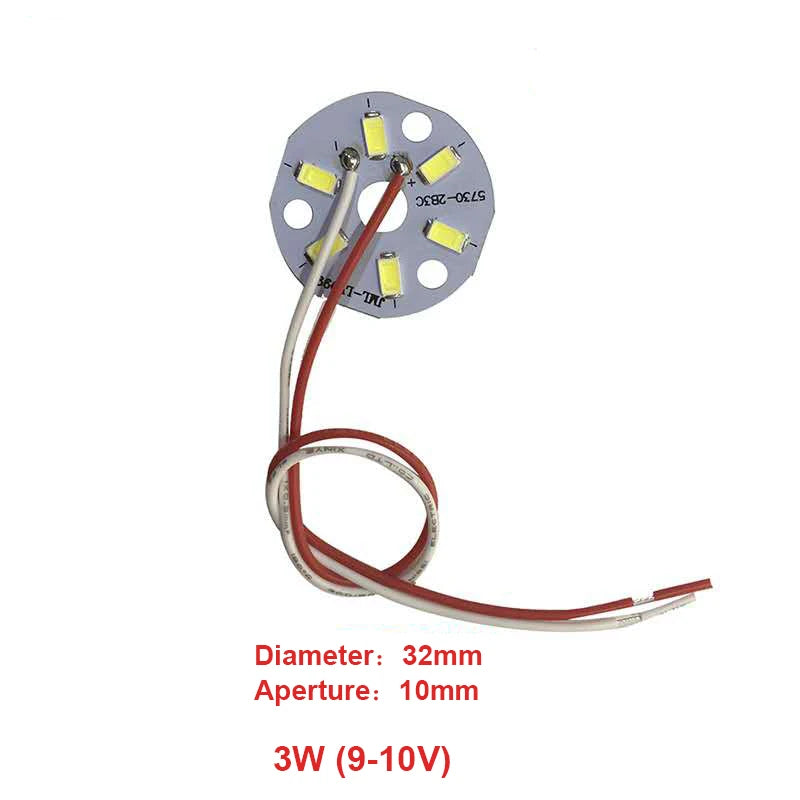 High Brightness LED 5730SMD Lamp Bead Light Board Bulb Round Transformation Light Source 3-18W 32-100MM Tile Wick Modified bulb