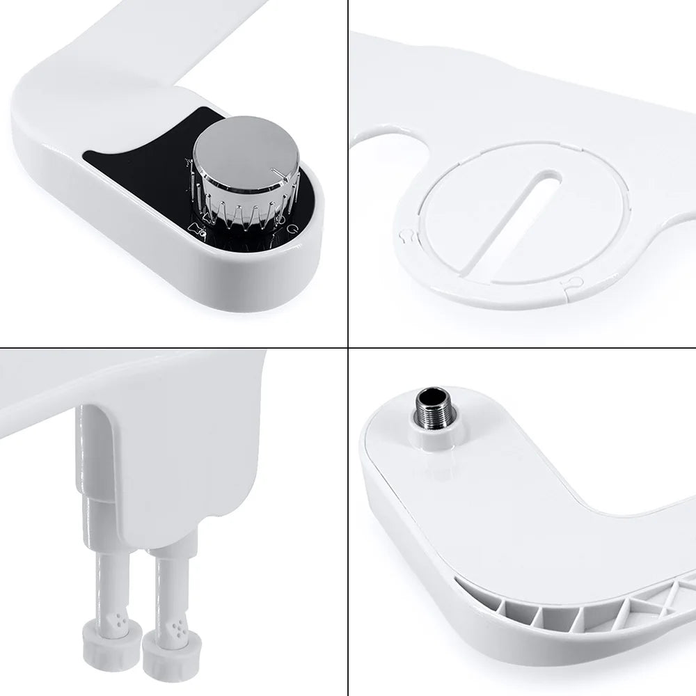 High Quality Dual Nozzle Self-Cleaning Cold Water Slim Toilet Bidet Sprayer Attachment Non-Electric Mechanical Modern Plastic